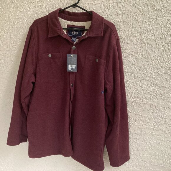 BASS SHERPA LINED JACKET MEN L HUNTING HIKING CHORES NWT $90 - Picture 7 of 9